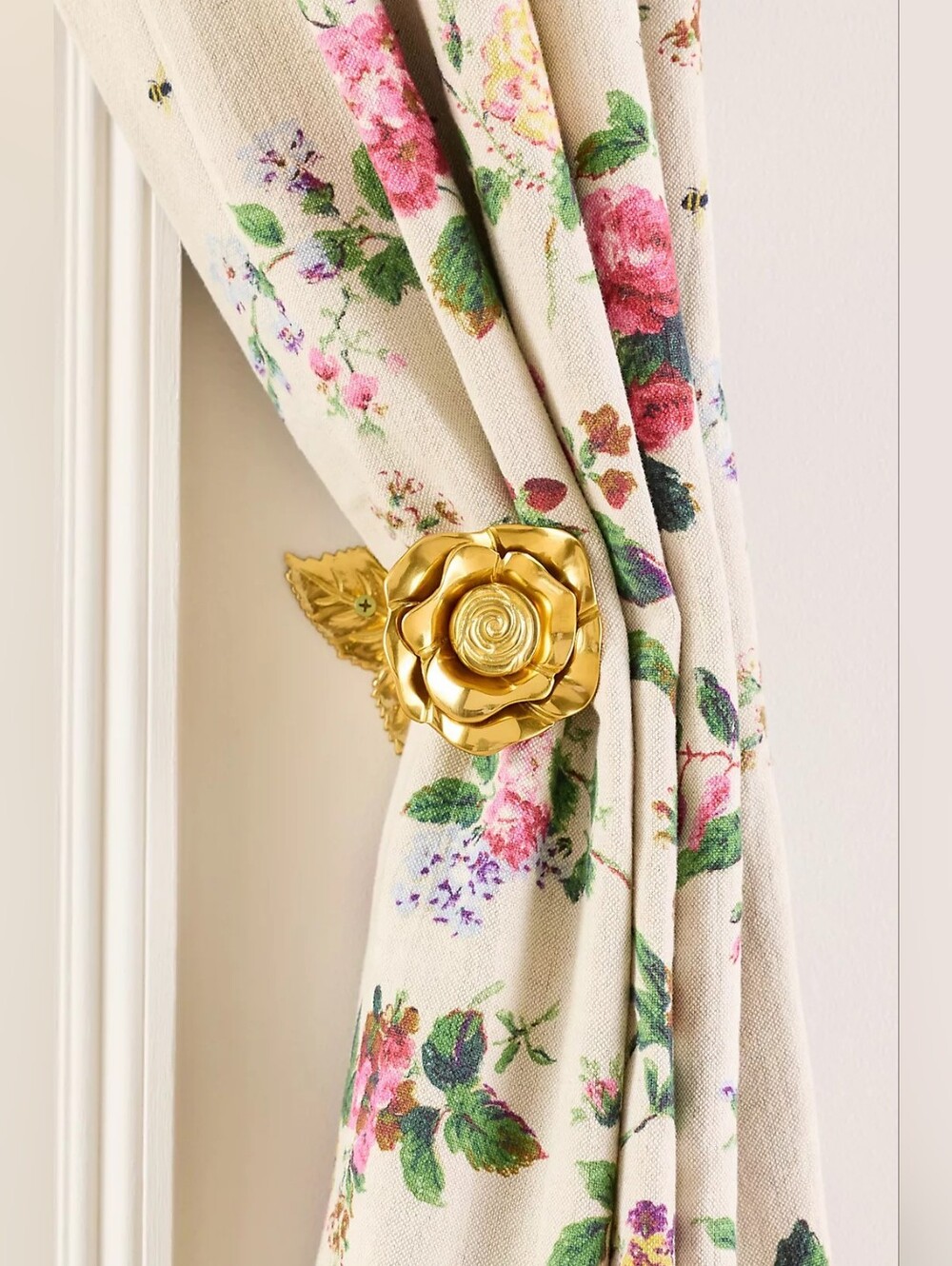 Anthropologie Brass Rose Tieback